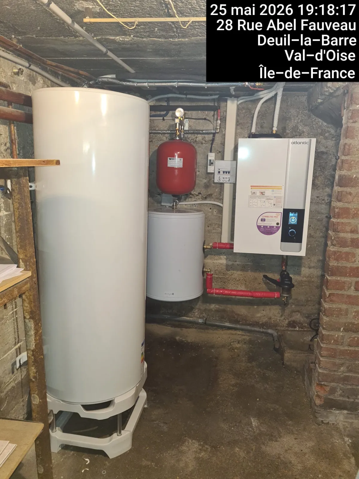 Après les travaux, Remplacement d'une chaudière gaz par une pompe à chaleur air/eau